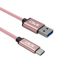 10-inch Short Length USB-C 3.2 Gen 1 to USB-A 3.0 Cable (Pink Rose Gold)