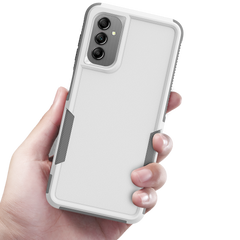 Galaxy A14 5G Grip Case + 2 Glass Screen Protectors for Samsung Galaxy A14 5G (White/Gray)