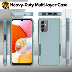 Galaxy A14 5G Grip Case + 2 Glass Screen Protectors for Samsung Galaxy A14 5G (Mint Green)