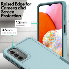 Galaxy A14 5G Grip Case + 2 Glass Screen Protectors for Samsung Galaxy A14 5G (Mint Green)