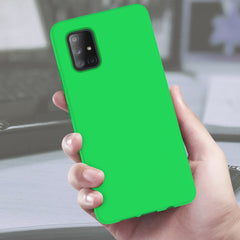 Full Body Case with Built-in Screen Protector for Samsung Galaxy A71 5G UW (Green)